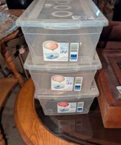 Trio of Clear Storage boxes