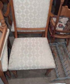 Upholstered Giuseppe Arcese dining chairs (6)