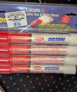 4 Pack CIL Orion Hand held marine red light flares