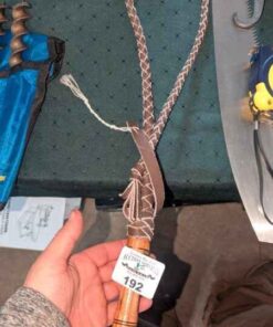 Braided leather bull whip