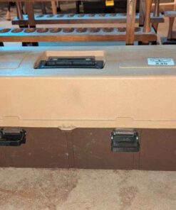 Torch set in plastic tool box