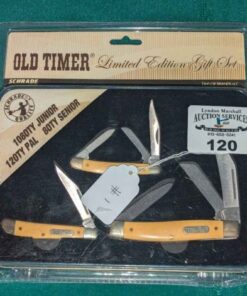 Schrade 'Old timer' limited edition %%th Anniversary collector knife set