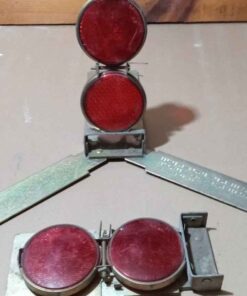 Old road hazard reflectors