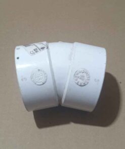 3" PVC 23 degree elbow WHITE