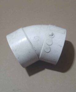 3" PVC 45 degree elbow WHITE