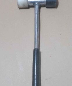 Black and white tip rubber hammer