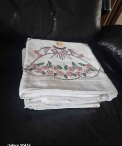 Stack of assorted pillow cases