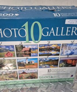 Photo gallery 10 puzzles in one 5600 pieces... open box