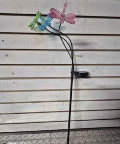 Solar garden dragon flies
