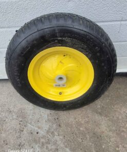 Wheel barrow tire and 3/4 bearing center....may need tube