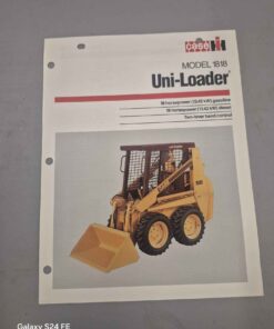 Case IH model 1818 uniloader vintage literature