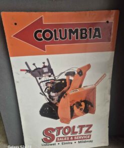 Colombia double sided aluminum clad sign