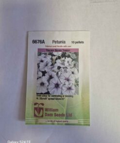 Trilogy silver throat petunia seeds