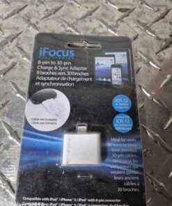 8 pin to 30 pin charge and sync adapter