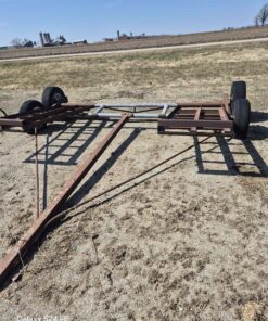 Floating tandem swather cart