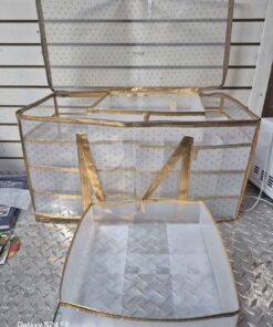 large size zippered storage bag with 8 trays