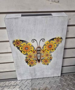 Wall mount butterfly solar light