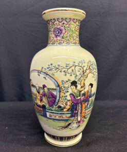 212 - Vintage Jingdezhen Famille Rose Porcelain Vase.