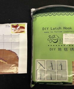 327 - DIY Latch Hook Kit, complete kit. Cute fox pattern.