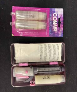 328 - Conair 5/8" curling iron and brush sleeve attachment, cordless, plus Thermacell replacement cartridges