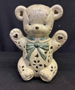363 - Ceramic bear light, 9" tall