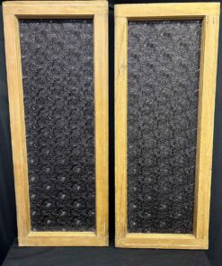 366 - 2 antique stained glass windows