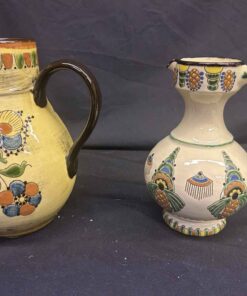 515 - Vintage hand painted ceramic pitchers