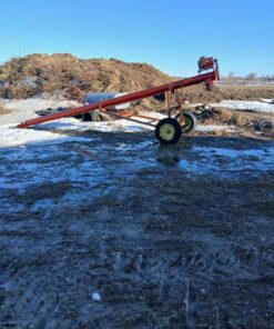 8"X23' Farm King Utility Auger On Wheels