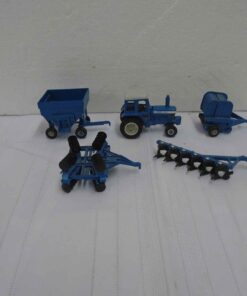 Ford TW20, plow, wagon, disc & baler 1/64 scale