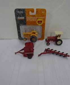 International 660 Industrial, 1206, plow & baler 1/64 scale