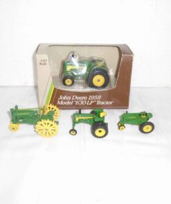 John Deere Model A & 630 Standard 1/43 scale, John Deere 530 & Model A 1/64 scale