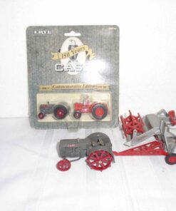 Case Model G Combine & L tractor 1/43 scale & Case L & 500 set 1/64 scale