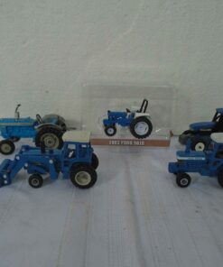 Ford 5000 Super Major 1/43 scale, Ford TW -20, 5610 and TW-35 with loader and New Holland 8870 1/64 scale