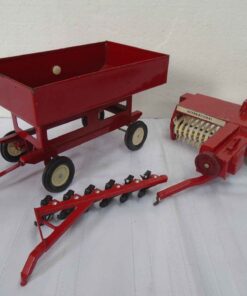 Gravity Wagon and Baler 1/16 scale and Plow 1/32 scale