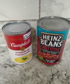 Chile beans and Chicken Soup.One is current one is slightly beyond best before date