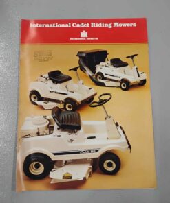 IH cadet, riding lawn mower literature. Don't let this one pass you by.