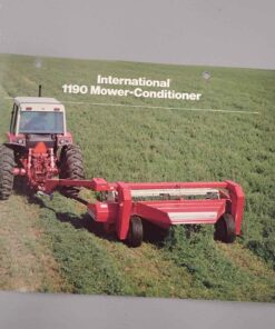 IH 1190 mower conditioner literature, super vintage