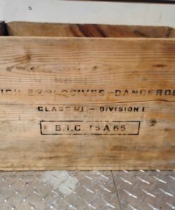 Wooden dynamite box
