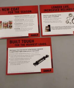 3 case IH literature cards