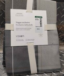 60 x 108 gray cloth tablecloth