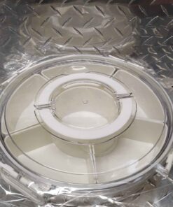 Chip and dip container with locking lid