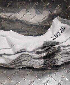 10 pair white black sports socks