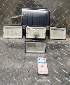 Solar powered motion light with remote