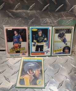 4 Rob Rampage hockey cards