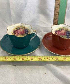 Crown Staffordshire Cups & Saucers