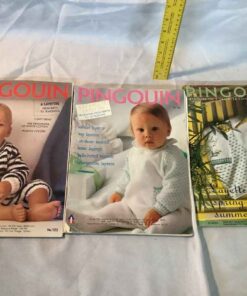 Trio of PINGOUIN Baby Knitting Booklets