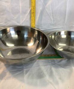 2 large Stainless Bowls