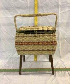 Vintage Sewing Basket with legs