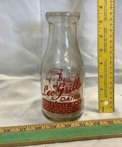 Lee Grills, Belleville SilkScreen Chocolate Milk Bottle