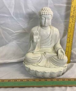 White Ceramic Buddha